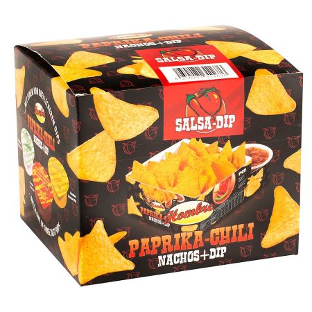 Nachos Paprika-Chili com Salsa Dip