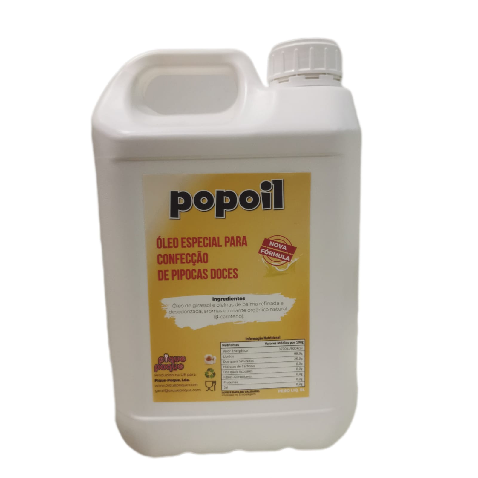 Popoil 5 Lt – Óleo Especial para Pipocas