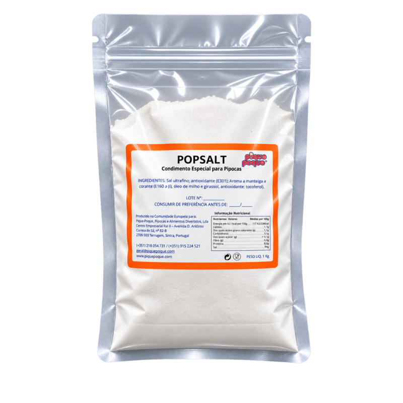 PopSalt 1Kg - Condimento Salgado Especial para Pipocas