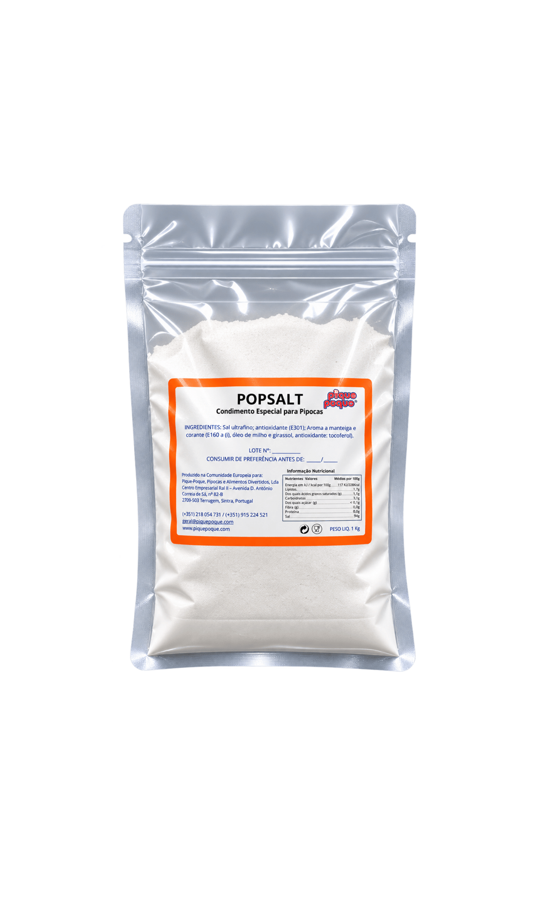 PopSalt 1Kg - Condimento Salgado Especial para Pipocas